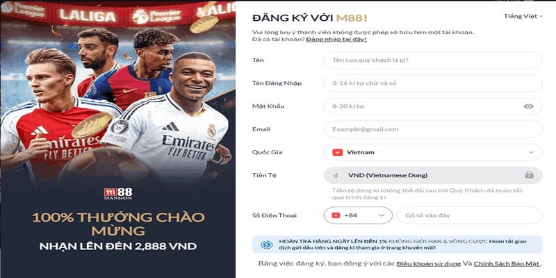 Các sản phẩm nổi bật tại M88