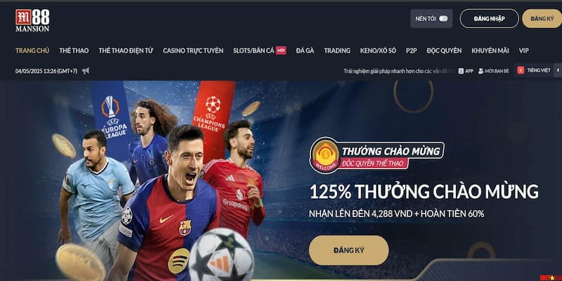 Giao diện và trải nghiệm người dùng trên M88
